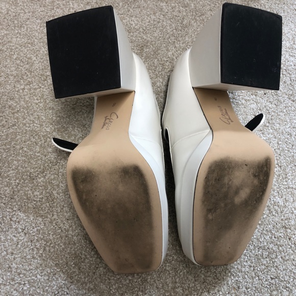 Circus.ny white platform Mary Jane block heels - Picture 6 of 7